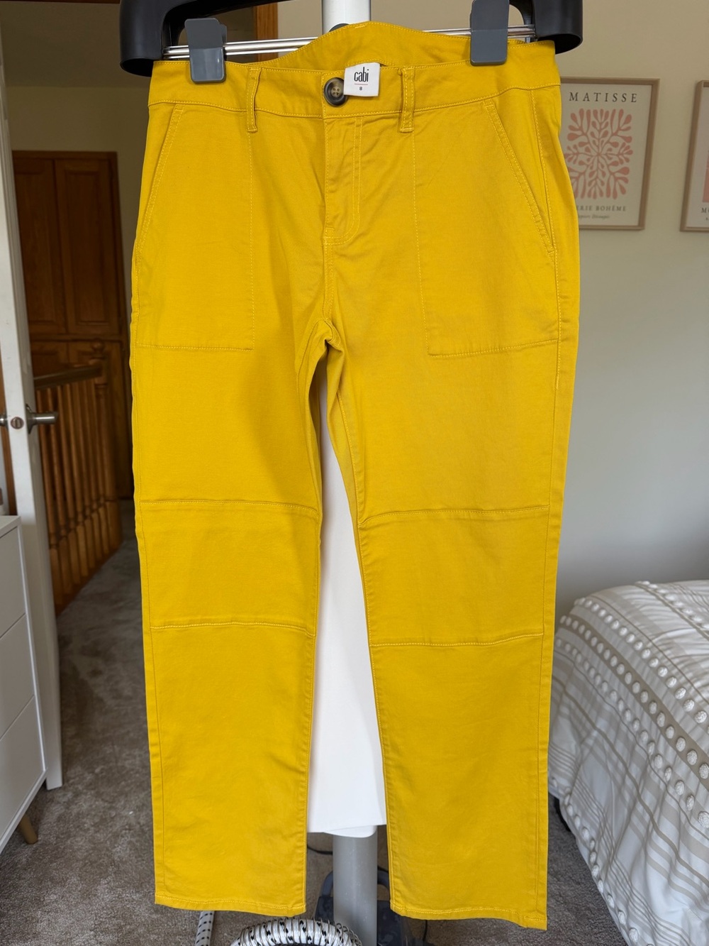 CAbi Yellow Utility Chinos